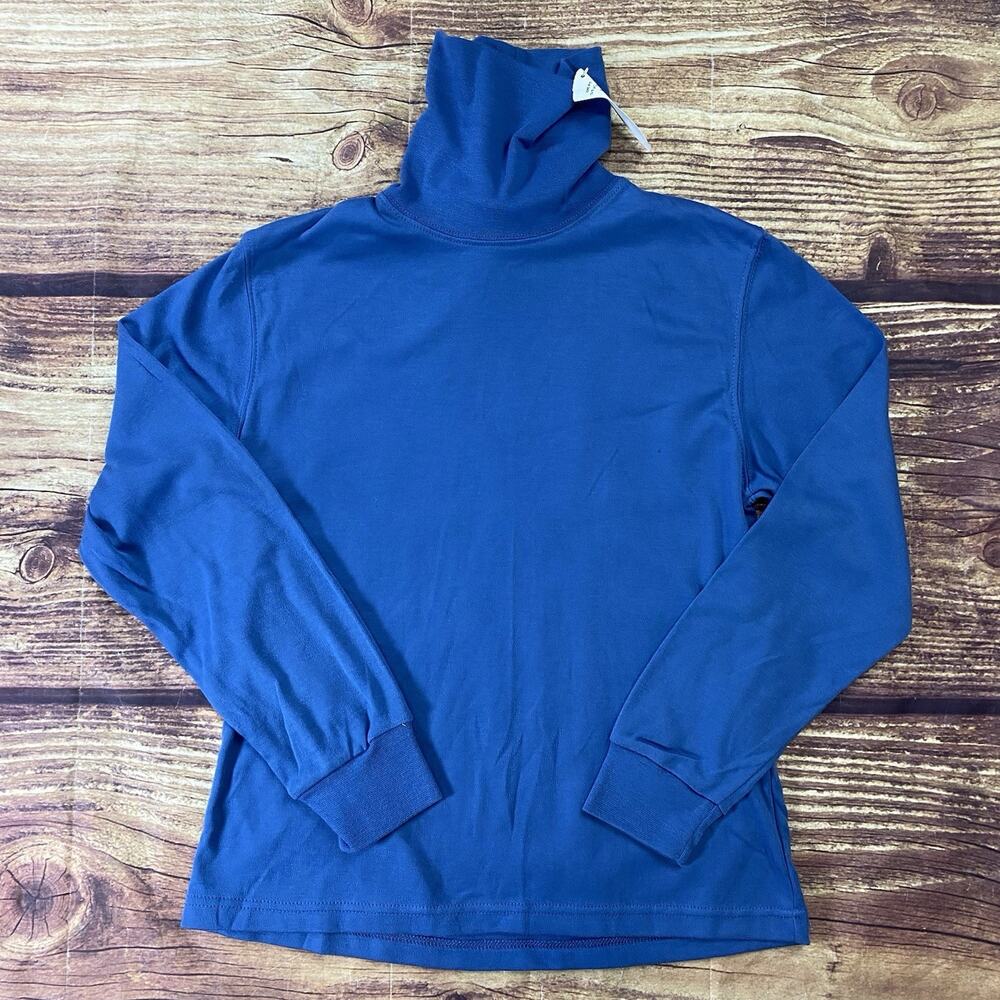 Allison Britney Light Blue Long Sleeve Turtleneck - Size Large